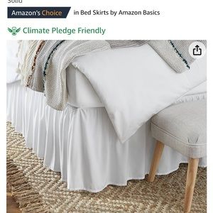 Amazon basics bed skirt Queen